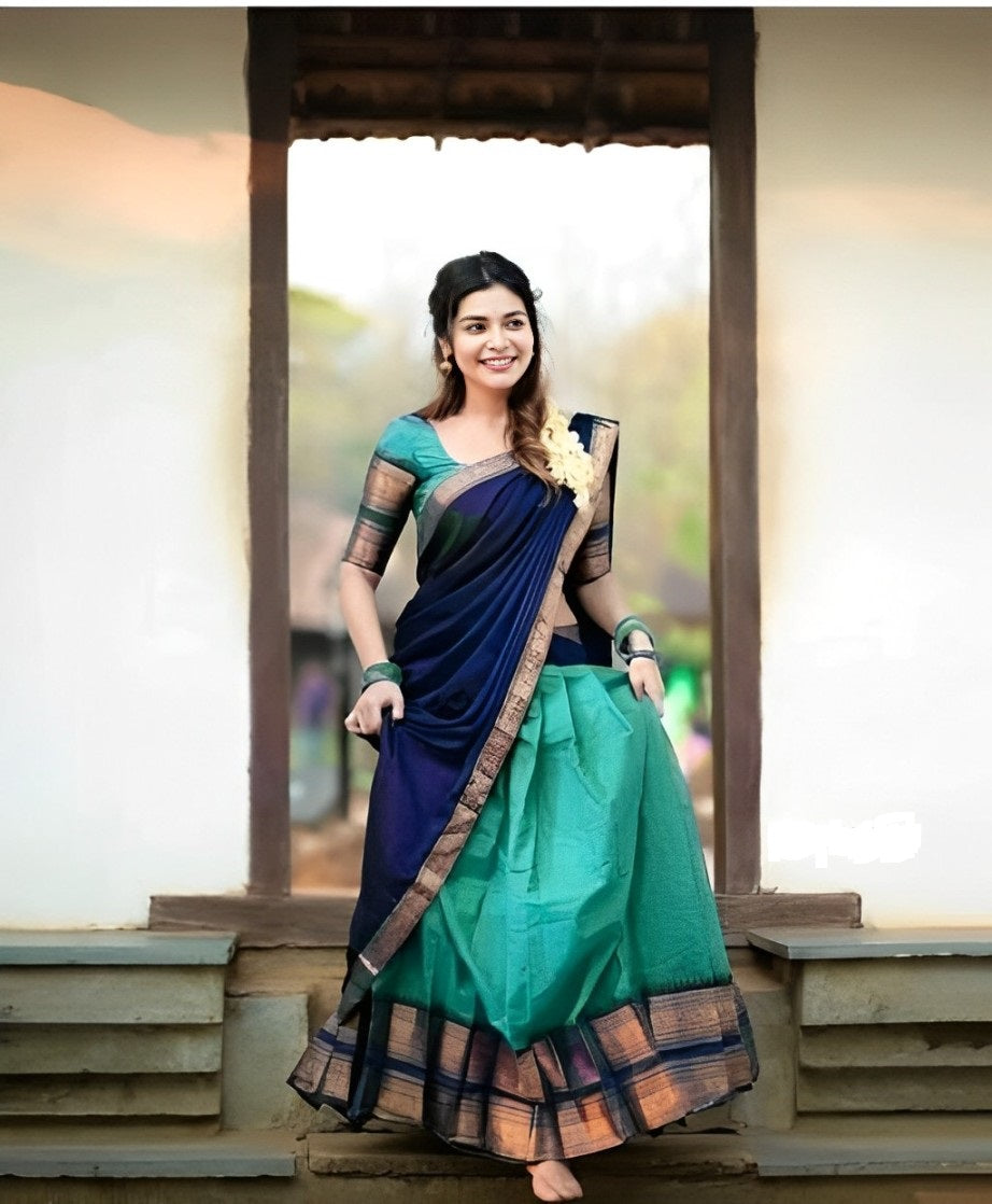 South Indian Lehenga Choli in Royal Wedding