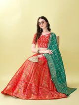 South Indian Half Sarees in Royal Temple Inspired Elegance