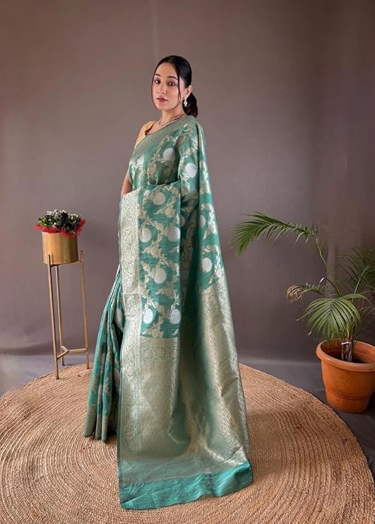 Kishoree Firogi Banarasi Silk Saree