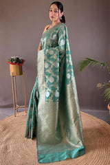 Kishoree Firogi Banarasi Silk Saree