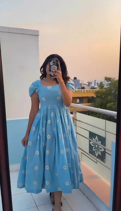 Kishoree's Sunfest Cotton Frock Style.