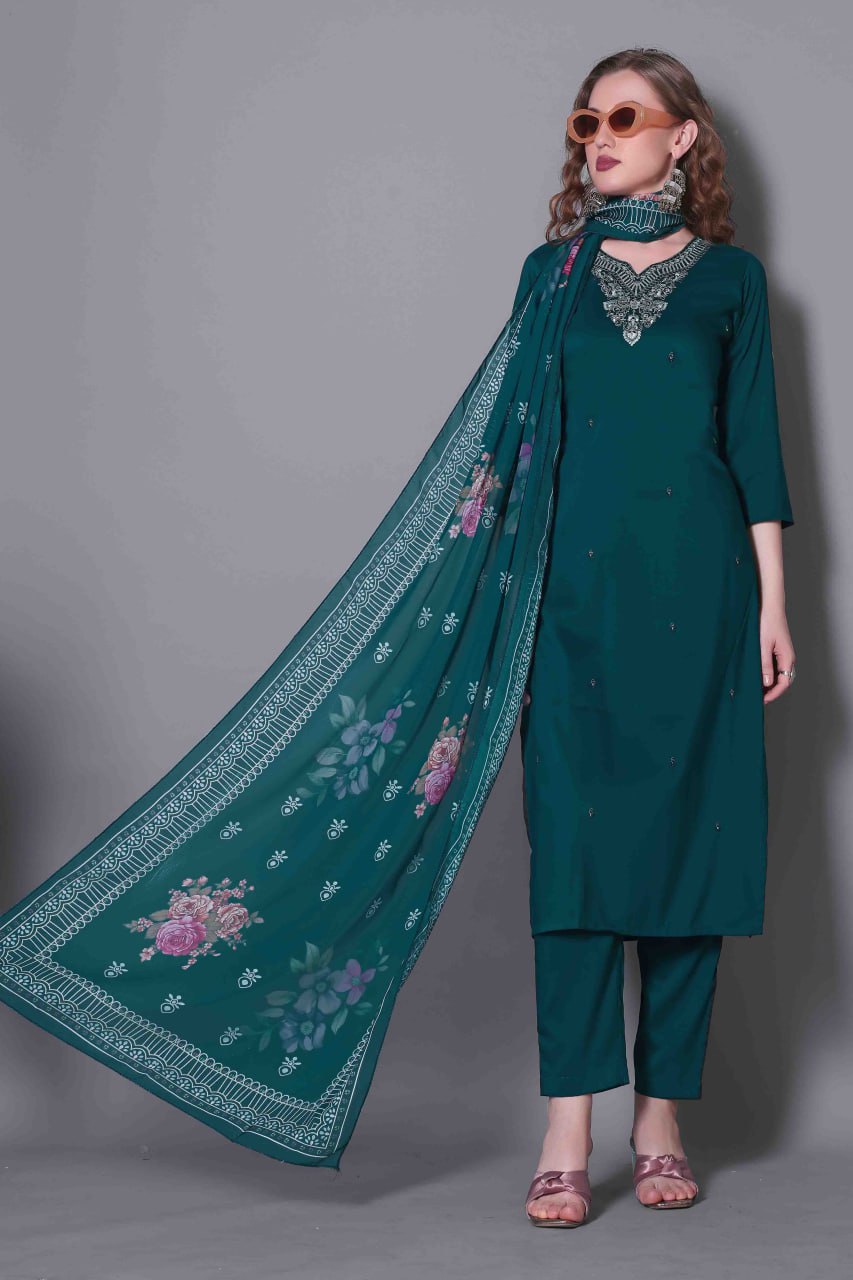 Krishoree's  Kurta and Pant & Dupatta Set